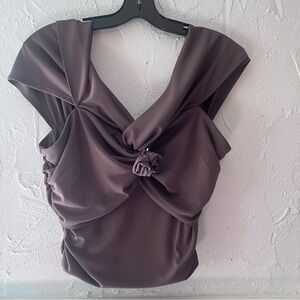 WAYF Brown Crop Top NWT Size Large